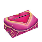 Pink Heart Zodiac Wheel Print Rectangle Tissue Box Cover