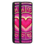 Pink Heart Zodiac Wheel Print Refrigerator Handle Covers