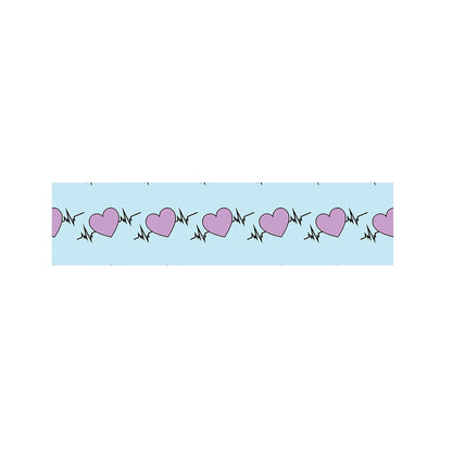 Pink Heartbeat Pattern Print Bed Runner