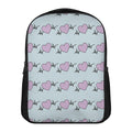Pink Heartbeat Pattern Print Casual Backpack