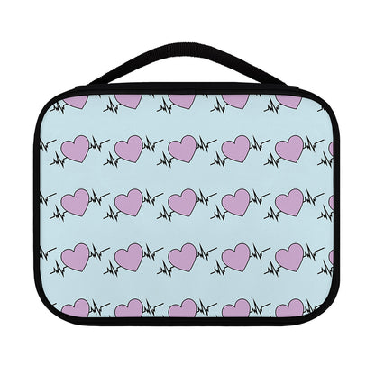 Pink Heartbeat Pattern Print Classic Bible Case