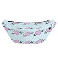 Pink Heartbeat Pattern Print Fanny Pack