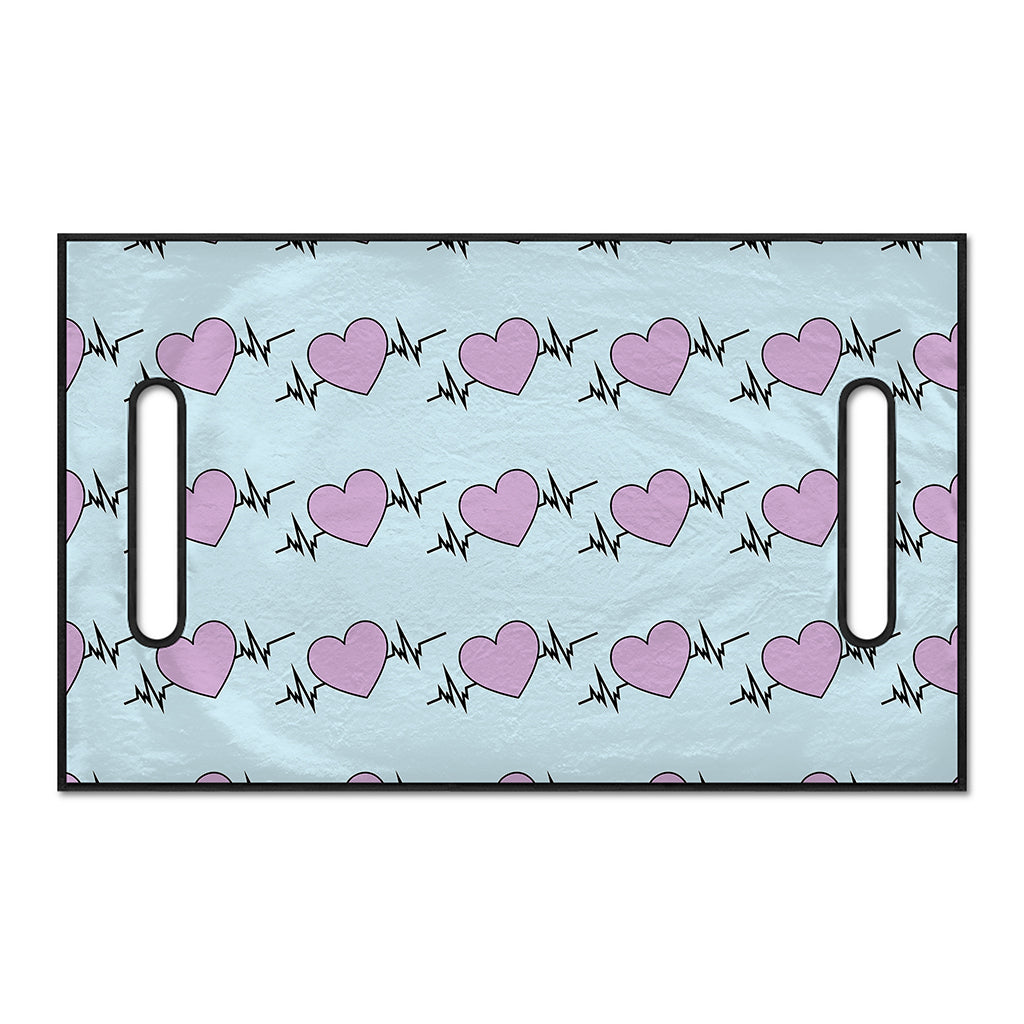 Pink Heartbeat Pattern Print Golf Cart Seat Cover