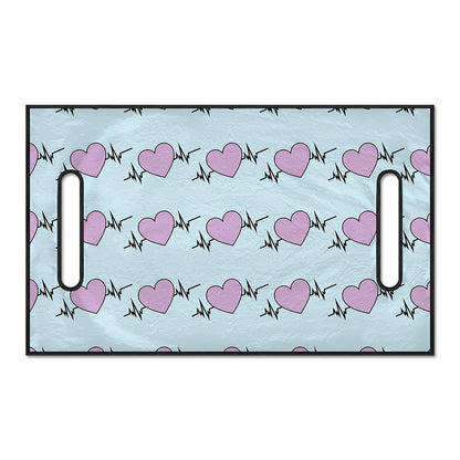 Pink Heartbeat Pattern Print Golf Cart Seat Cover