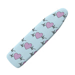 Pink Heartbeat Pattern Print Ironing Board Cover