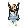 Pink Heartbeat Pattern Print Pet Carrier Backpack