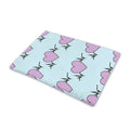 Pink Heartbeat Pattern Print Pet Cooling Mat Cover