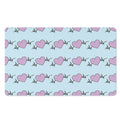 Pink Heartbeat Pattern Print Polyester Doormat