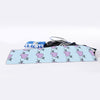 Pink Heartbeat Pattern Print Sports Towel