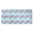 Pink Heartbeat Pattern Print Towel
