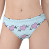 Pink Heartbeat Pattern Print Women's Panties