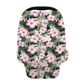 Pink Hibiscus Flower Camouflage Print Baby Seat Cover