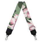 Pink Hibiscus Flower Camouflage Print Bag Strap