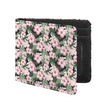 Pink Hibiscus Flower Camouflage Print Bifold Wallet