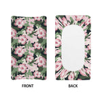 Pink Hibiscus Flower Camouflage Print Changing Pad Cover
