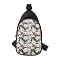 Pink Hibiscus Flower Camouflage Print Sling Bag