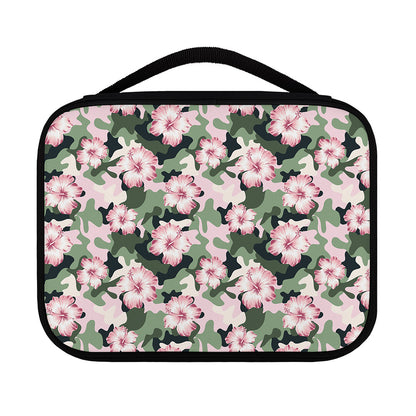 Pink Hibiscus Flower Camouflage Print Classic Bible Case