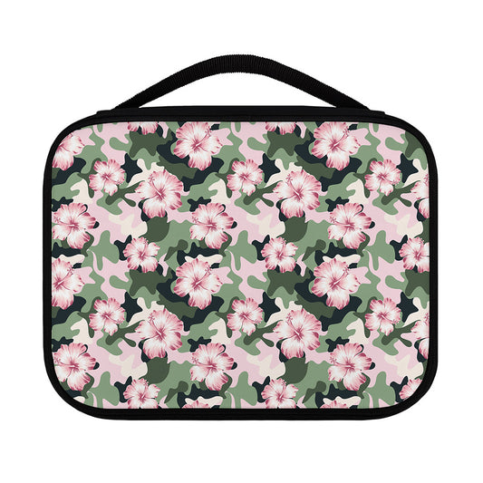 Pink Hibiscus Flower Camouflage Print Classic Bible Case