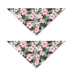 Pink Hibiscus Flower Camouflage Print Dog Bandana
