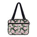Pink Hibiscus Flower Camouflage Print Double Strap Bible Bag