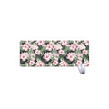 Pink Hibiscus Flower Camouflage Print Extended Mouse Pad