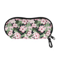 Pink Hibiscus Flower Camouflage Print Glasses Case