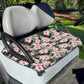 Pink Hibiscus Flower Camouflage Print Golf Cart Seat Cover