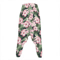 Pink Hibiscus Flower Camouflage Print Hammer Pants