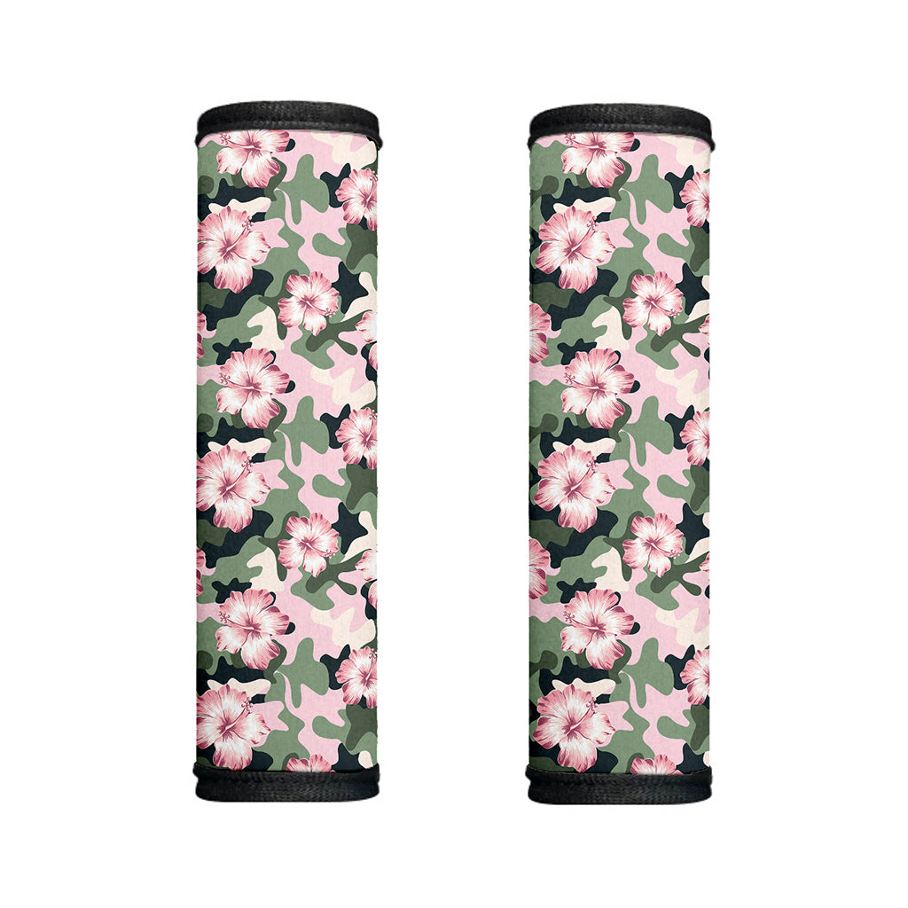 Pink Hibiscus Flower Camouflage Print Handle Covers