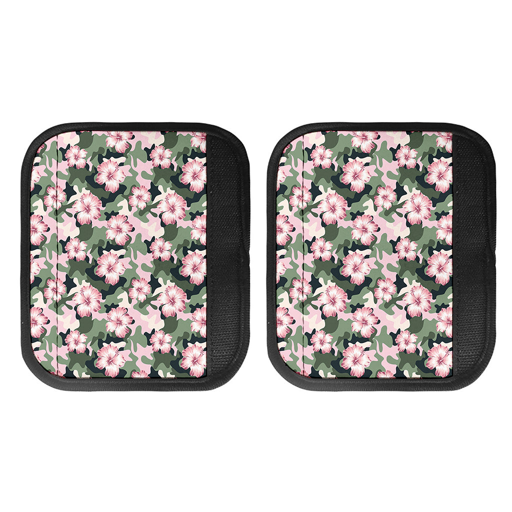 Pink Hibiscus Flower Camouflage Print Handle Covers