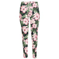 Pink Hibiscus Flower Camouflage Print High-Waisted Pocket Leggings