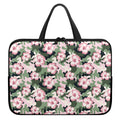 Pink Hibiscus Flower Camouflage Print Laptop Sleeve With Handle