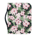 Pink Hibiscus Flower Camouflage Print Leather Bible Cover
