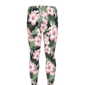Pink Hibiscus Flower Camouflage Print Men's Leggings