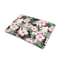 Pink Hibiscus Flower Camouflage Print Pet Cooling Mat Cover