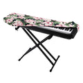 Pink Hibiscus Flower Camouflage Print Piano Keyboard Cover
