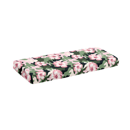 Pink Hibiscus Flower Camouflage Print Piano Keyboard Cover