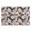 Pink Hibiscus Flower Camouflage Print Placemat
