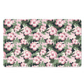 Pink Hibiscus Flower Camouflage Print Polyester Doormat