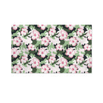 Pink Hibiscus Flower Camouflage Print Polyester Flag