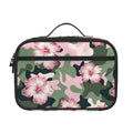 Pink Hibiscus Flower Camouflage Print Portable Lunch Bag