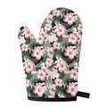 Pink Hibiscus Flower Camouflage Print Single Oven Mitt