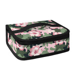 Pink Hibiscus Flower Camouflage Print Small Lunch Bag