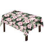 Pink Hibiscus Flower Camouflage Print Tablecloth