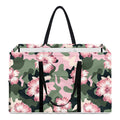 Pink Hibiscus Flower Camouflage Print Utility Tote Bag