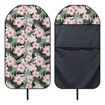 Pink Hibiscus Flower Camouflage Print Waterproof Car Seat Cover