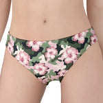 Pink Hibiscus Flower Camouflage Print Women's Panties