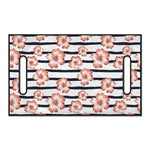 Pink Hibiscus Striped Pattern Print Golf Cart Seat Cover