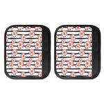 Pink Hibiscus Striped Pattern Print Handle Covers
