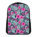 Pink Hibiscus Tropical Pattern Print Casual Backpack